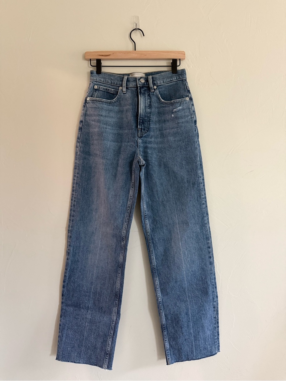Everlane The Way-High Jean 26 Long High Rise Wide Leg Medium Wash